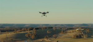 A drone in flight